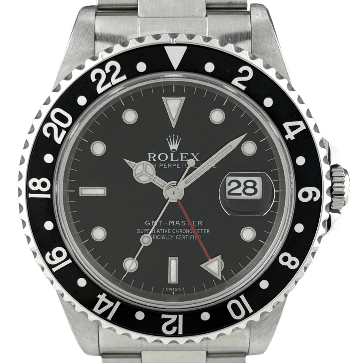 【OH済】ロレックス ROLEX GMTマスター 16700 腕時計 SS 自動巻き ブラック メンズ 【中古】