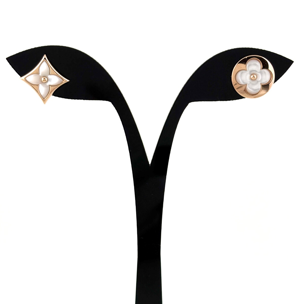 ルイ・ヴィトン Louis Vuitton ピュス サン ブロッサム ナクレ ピアス PG ピンクゴールド マザーオブパール ピアス 750 レディース 中古