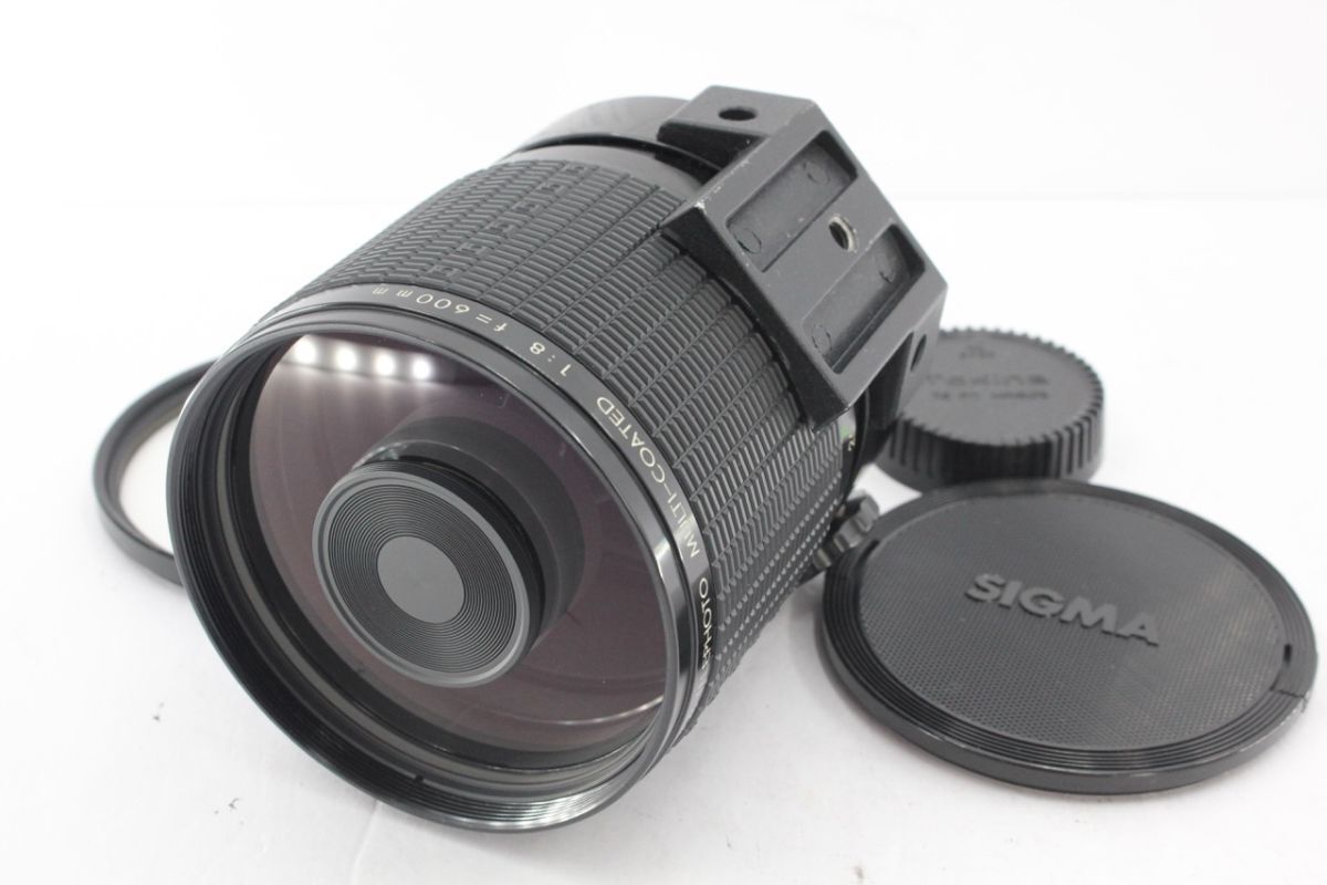 ★実用品★シグマ SIGMA MIRROR-TELEPHOTO MULTI-COATED 600mm F8 《キャップ フィルター 付き》 A6600