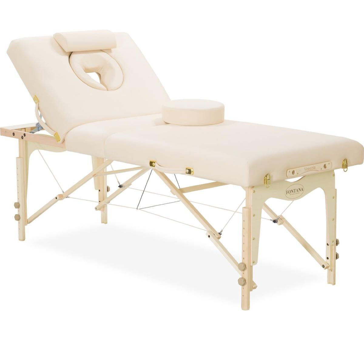 美品！FONTANA/フォンタナ 折りたたみ式マッサージベッド/エステベッド ベネチアフェイスホール30L 現状渡し