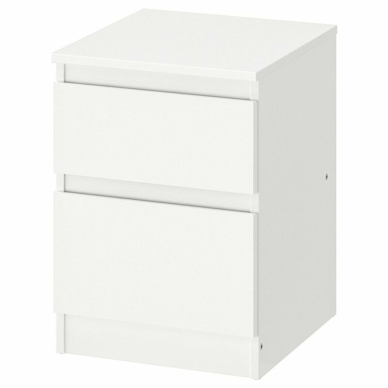IKEA チェスト KULLEN （引き出し×2）, ホワイト, 35x49 cm 送料￥750!