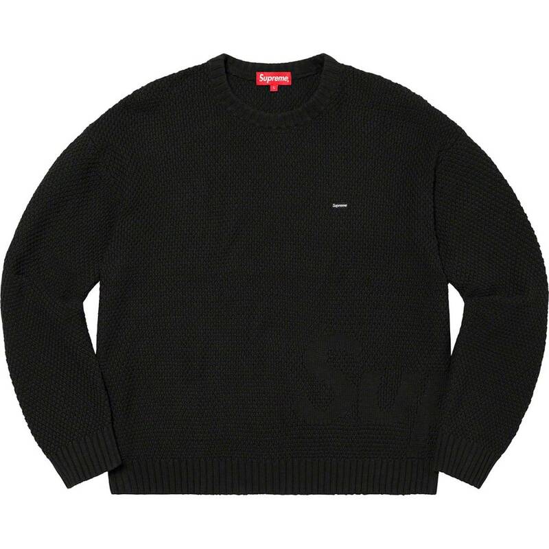 20AW Supreme Textured Small Box logo Sweater / セーター black