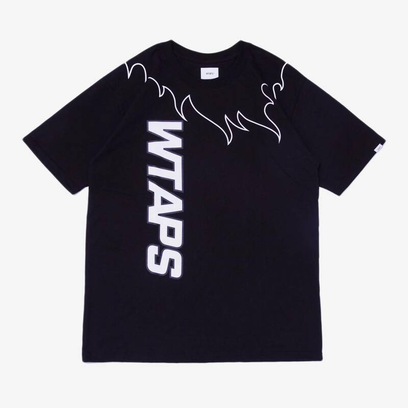 2020SS　WTAPS　FLAMES　BLACK　MEDIUM　Tシャツ