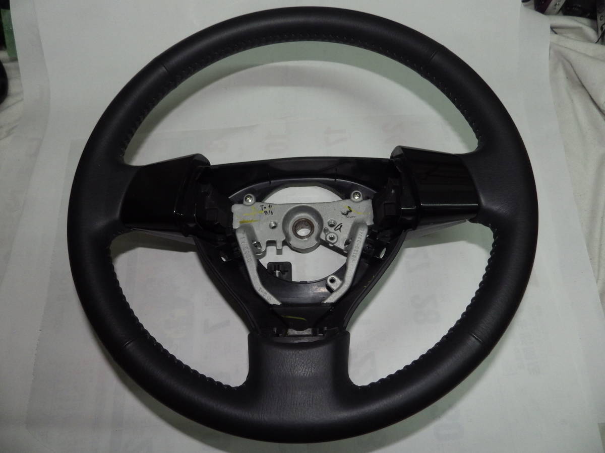 ■■美品Ｌ３７５Ｓ・Ｌ３８５Ｓタントカスタム純正本革ステアリング本皮ハンドル■■