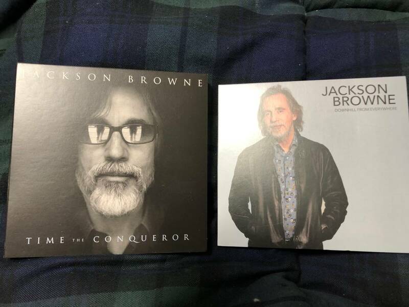 JACKSON BROWN TIME THE CONQUEROR(時の征者紙ジャケ仕様) とDownhill From Everywhere / Little Soon To Say 2枚