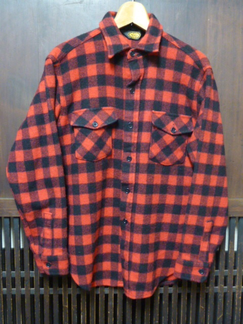 USA古着　90s Woolrich ウール シャツ L ブロックチェック 赤 黒 長袖 ウールリッチ アメリカ製　