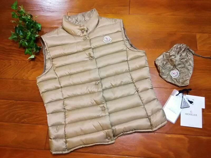 ●百貨店購入●モンクレール●難有で格安●MONCLER●貴重サイズ2●購入時からのタグ有●ダウンベスト●LIANE●保管期間有●収納ポーチ付