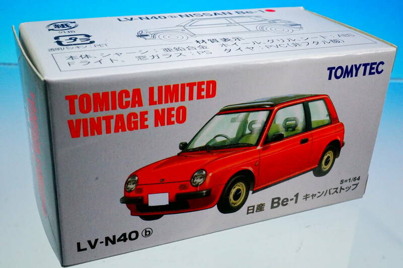 TOMYTEC TOMICA LIMITED VINTAGE NEO LV-N40b NISSAN Be-1 S=1/64