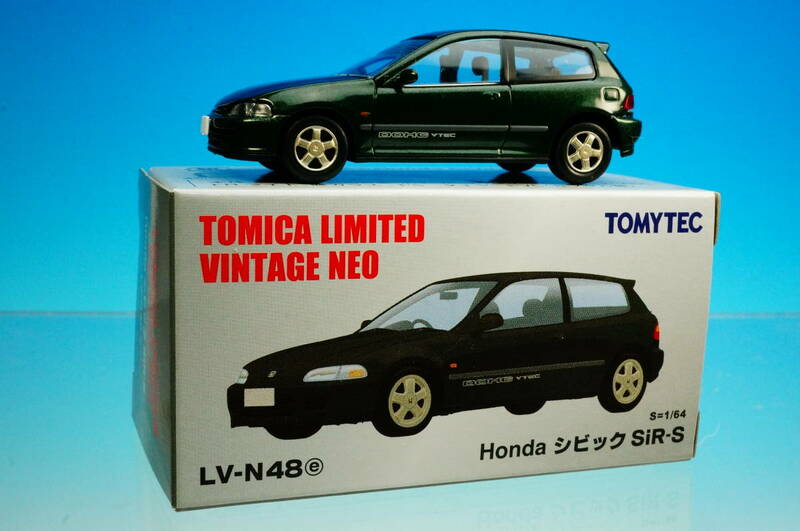 TOMYTEC TOMICA LIMITED VINTAGE NEO LV-N48e Honda CIVIC SiR-S S=1/64