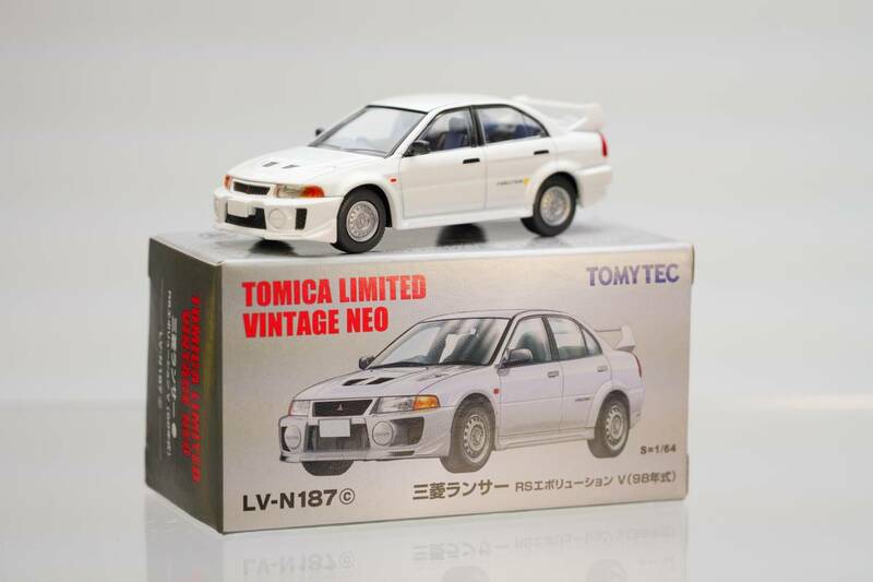 TOMYTEC TOMICA LIMITED VINTAGE NEO LV-N187c MITSUBISHI LANCER EVOLUTION Ⅴ S=1/64