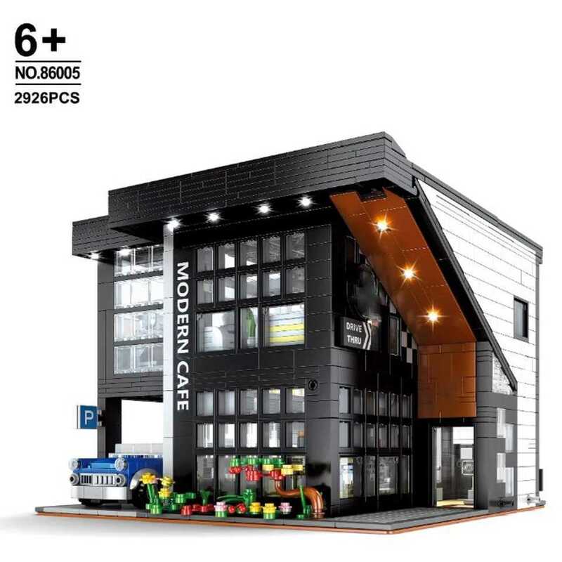 最安値[新作] LEGO互換 LEGO風 クリエイター モダンカフェドライブスルー 2926ピース