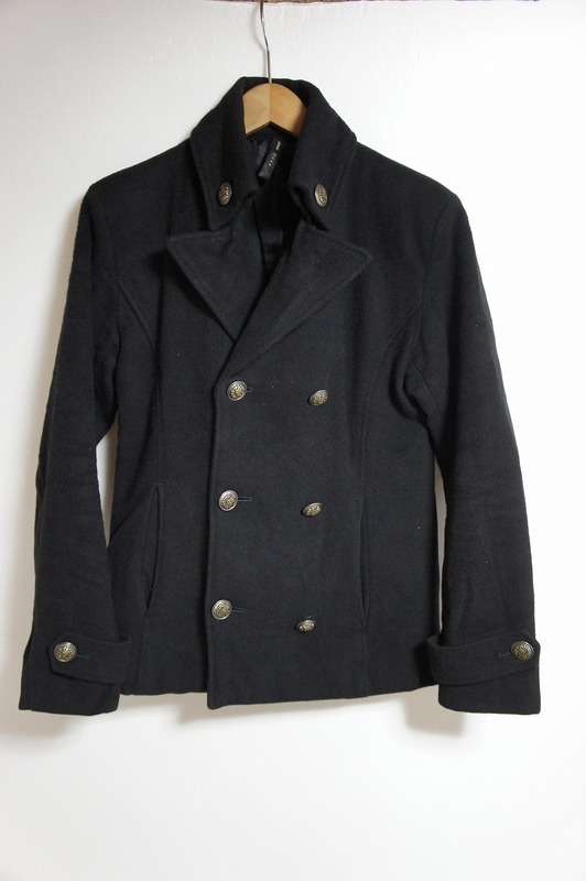 glamb グラム Rojer P coat ウール Pコート ジャケット GB08AT/JKT13 黒 ブラック サイズ1 407K