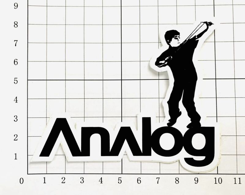 Analog Clothing Trademark Logoステッカー アナログ クロッシング　ロゴ ステッカー Burton サーフィン