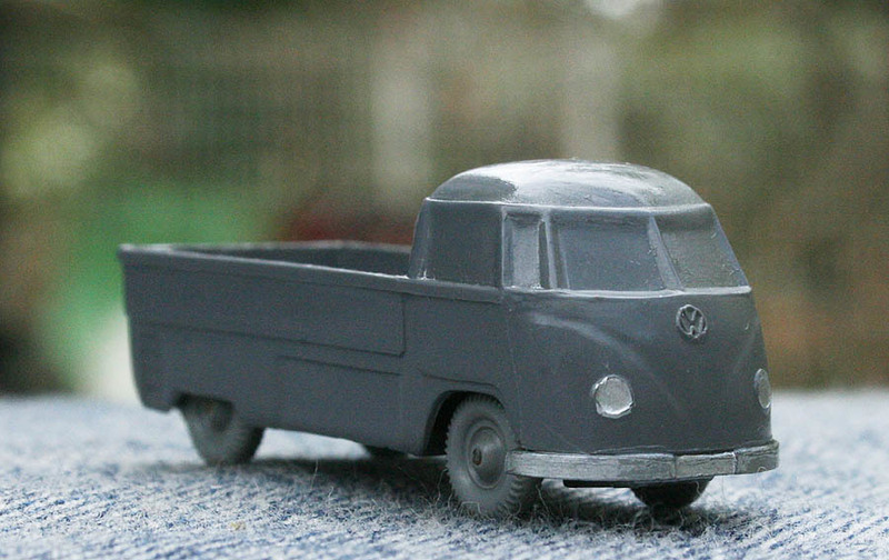 レア! 1954年～57年製 初期モデル! ヴィーキング (WIKING) ワーゲンバス ピックアップ トラック ビンテージ品です。VW T1☆送料198円～