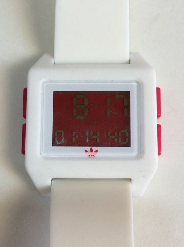 adidas ARCHIVE_SP1 watch アディダス時計 ホワイト デジタル 腕時計