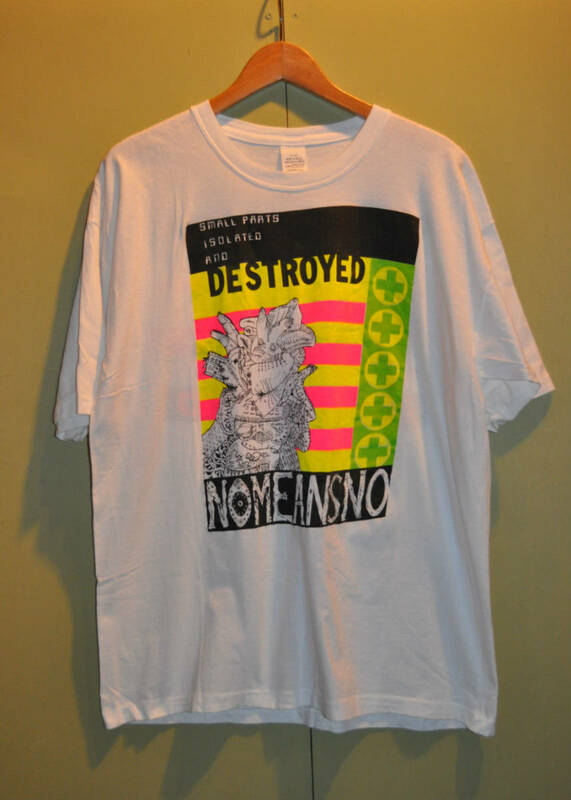 デッドストック 80年代 NOMEANSNO SMALL PARTS ISOLATED AND DESTROYED ノーミーンズノー Tシャツ