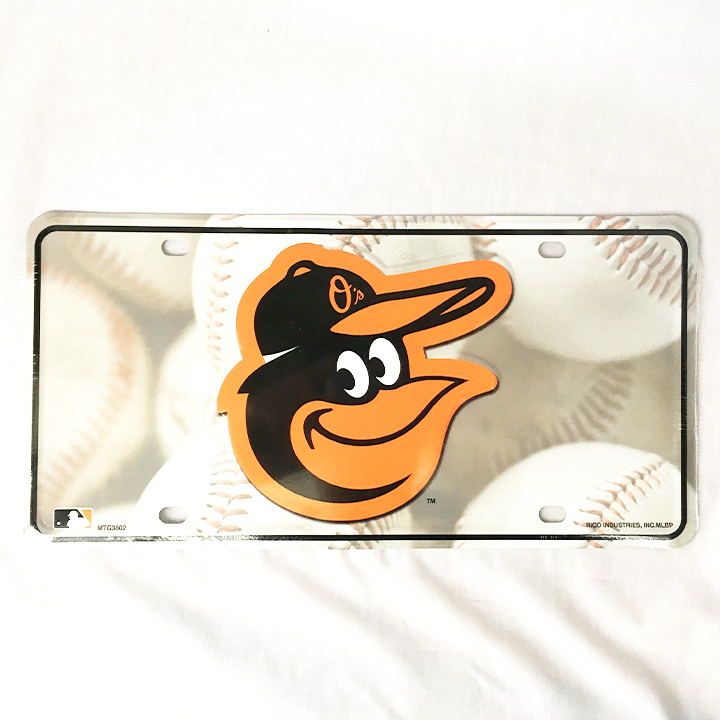 ボルチモア オリオールズ Baltimore Orioles メタル ライセンスプレート MLB メジャーリーグ RICO 2861