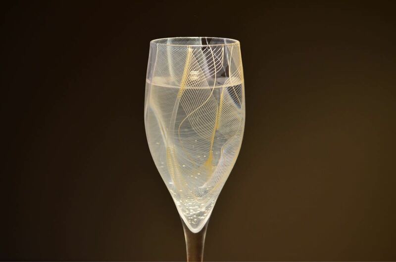 ●新品●【 MADE IN JAPAN！】シャンパングラス　カクテルグラス 酒器 日本酒グラス　グラス Glass studio MIGAKI