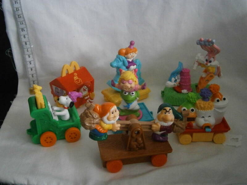 マクドナルド　おもちゃ　1994年ほか　トレイン（列車）　7点セット　