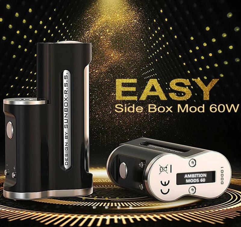 VAPE Ambition MODS EASY Side Box Mod【正規品】BLACK　FROSTED　新品 