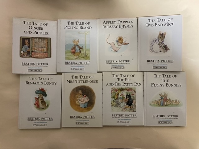 ビアトリクス・ポター　ピーター・ラビット　他　英語小型絵本　1989年頃　Beatrix Potter Peter Rabbit 英国印刷