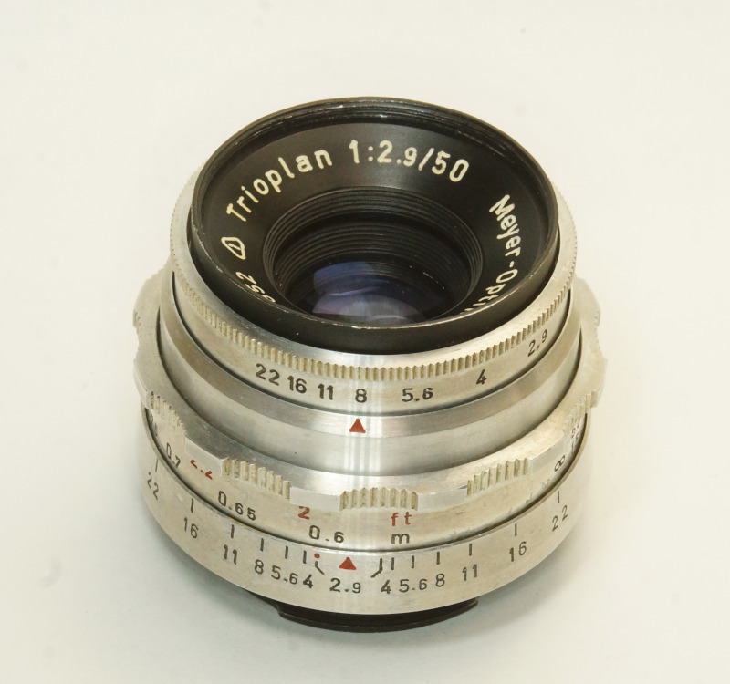 ドイツ製 Meyer-Optik Trioplan 1:2.9/50 Exakta 23N-852 Q1 後期型 絞羽12枚 Triplet オリジナル バブルボケ