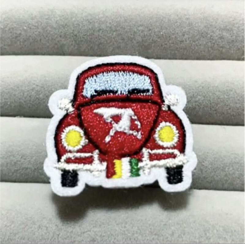 新品 【 arnold palmer アーノルドパーマー 】 刺繍 ワッペン ピン バッチ ピンバッジ ブローチ 傘 車 car ブランドロゴ ジャケット バッグ