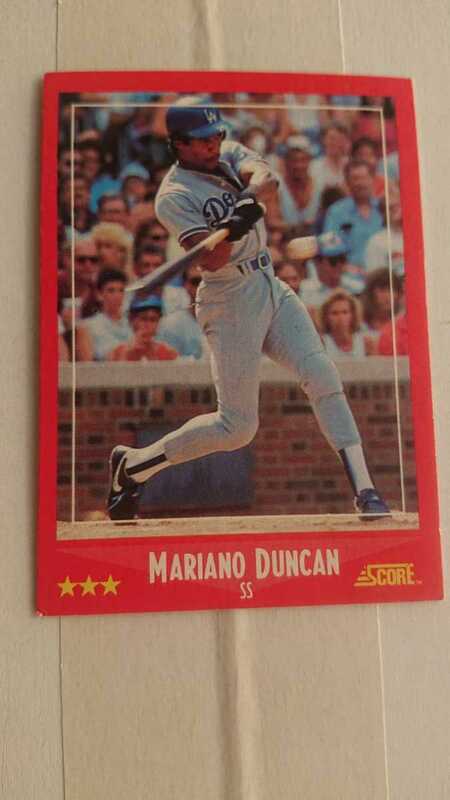 マリアノ・ダンカン！元巨人1988SCORE 321 MLBロサンゼルスドジャース