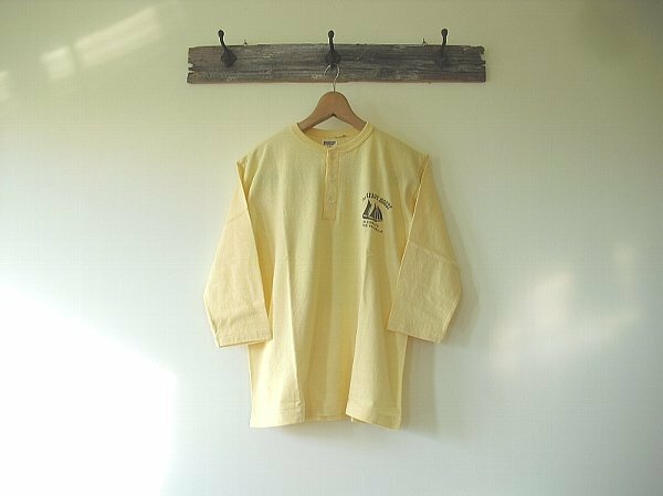 Lot.53003　７部袖ヘンリークネックＴシャツ/THE CHART HOUSE（ダブルワークス）七分袖　コットン100%　丸胴　ウエアハウス　デッド　新品