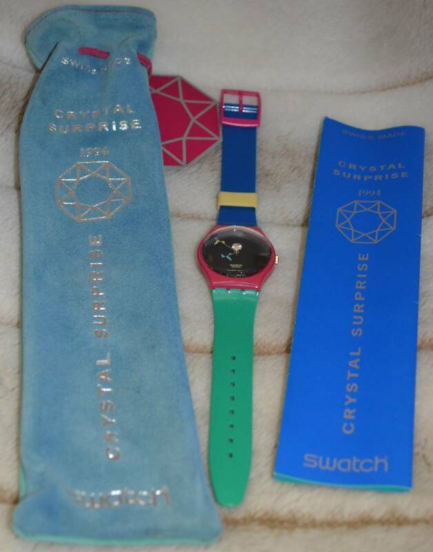 45【未使用完動品】*SWATCH CRYSTAL SURPRISE GZ129 スウォッチ クリスタルサプライズ 1994年 ビンテージ デッドストック 送料無料