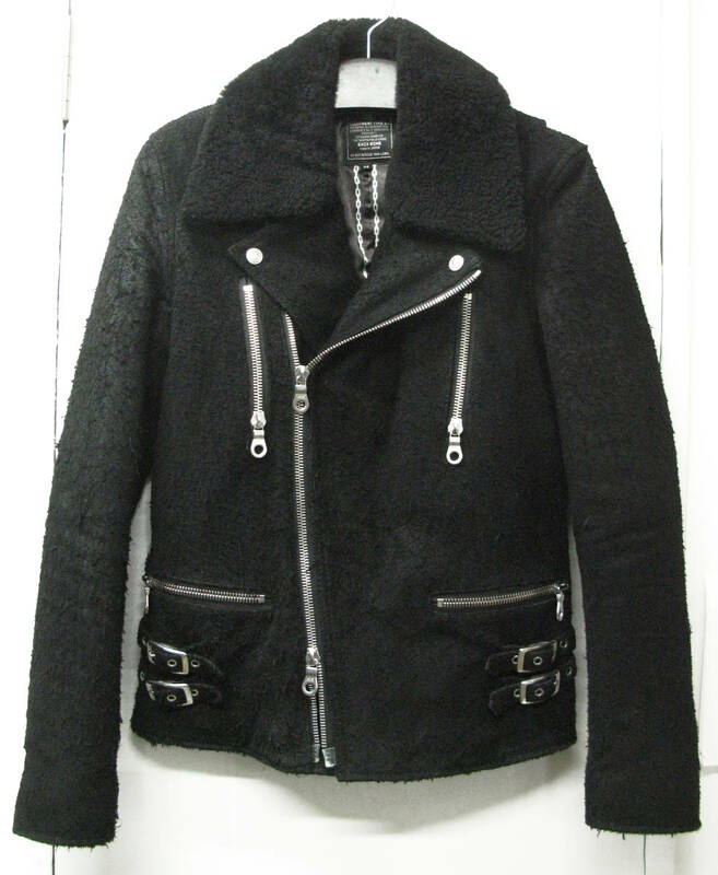 バックボーン：馬革 ホースレザー 中綿入り レザー ライダース ブルゾン メンズM （ ジャケット BACK BONE HORSE LEATHER RIDER'S JACKET M