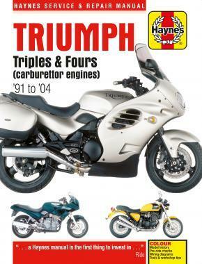 Triumph（トライアンフ）Triples & Fours 1991-2004年 英語版 整備解説書