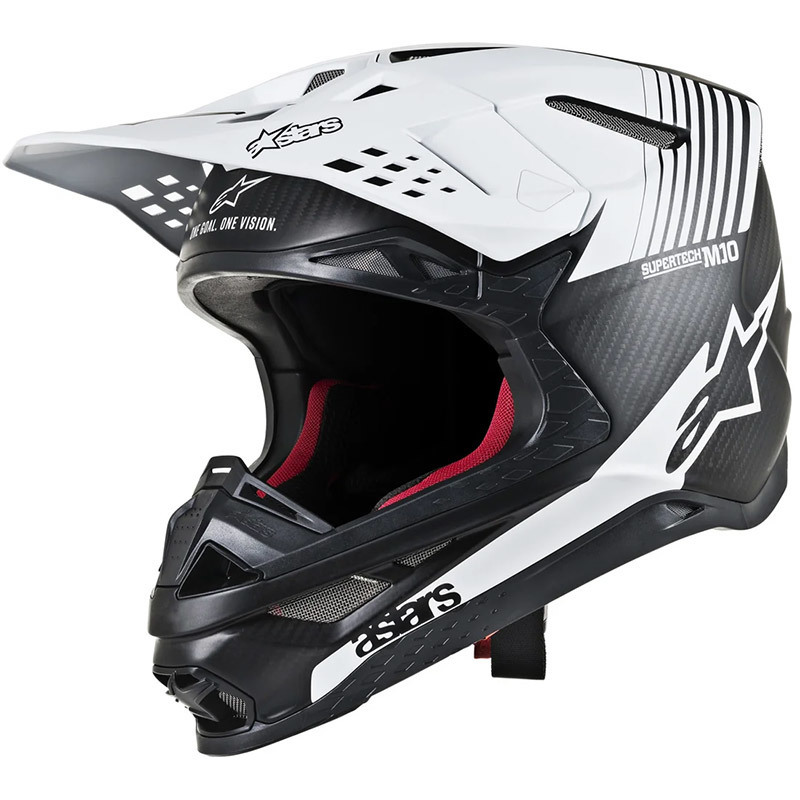 [Alpinestars] Supertech M10 カーボンヘルメット　ホワイト (US/EU Lサイズ) Supertech S-m10 Dyno Helmet White