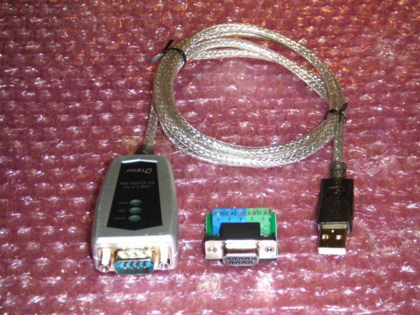 1ヶ月保証/即発送！DTech製 USB→RS422/RS485変換ケーブル DB9 (RS422/RS485接続の機器をUSB接続で利用出来るようにする変換ケーブル)