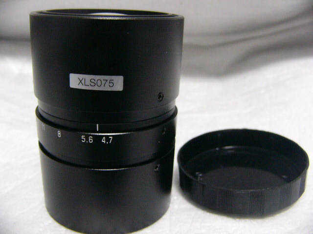 ★美品 MyuTron/ミュートロン XLS075 0.75x/φ90mm 大口径レンズ/大型ラインセンサー対応 M46mm P=0.75mm ラインスキャンカメラ