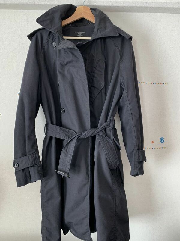 エンジニアドカーメンツ　engineered garments フード付き　ストームコート　storm coat 黒