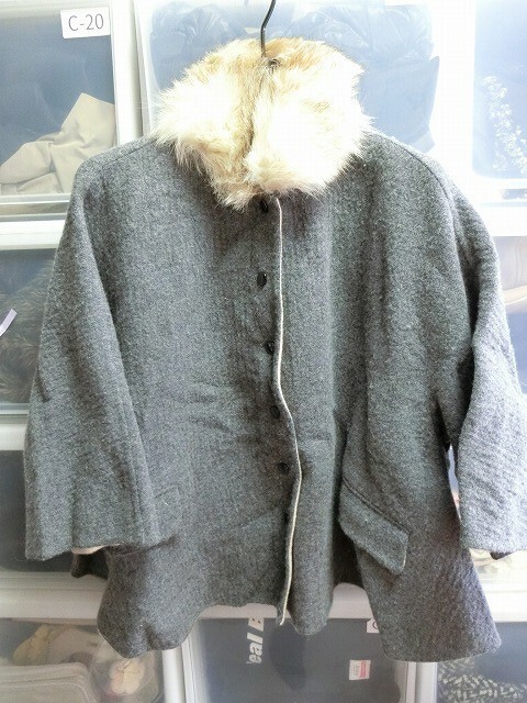 Drawer フォックス ファー ショート コート ジャケット 36 グレー #6525-234-0124 ドゥロワー UNITED ARROWS ユナイテッドアローズ