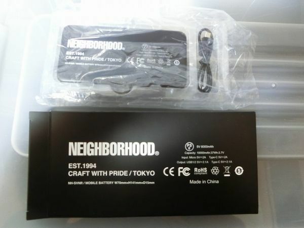 NEIGHBORHOOD CI/P-MOBILE BATTERY モバイルバッテリー 6000mAh ブラック ネイバーフッド