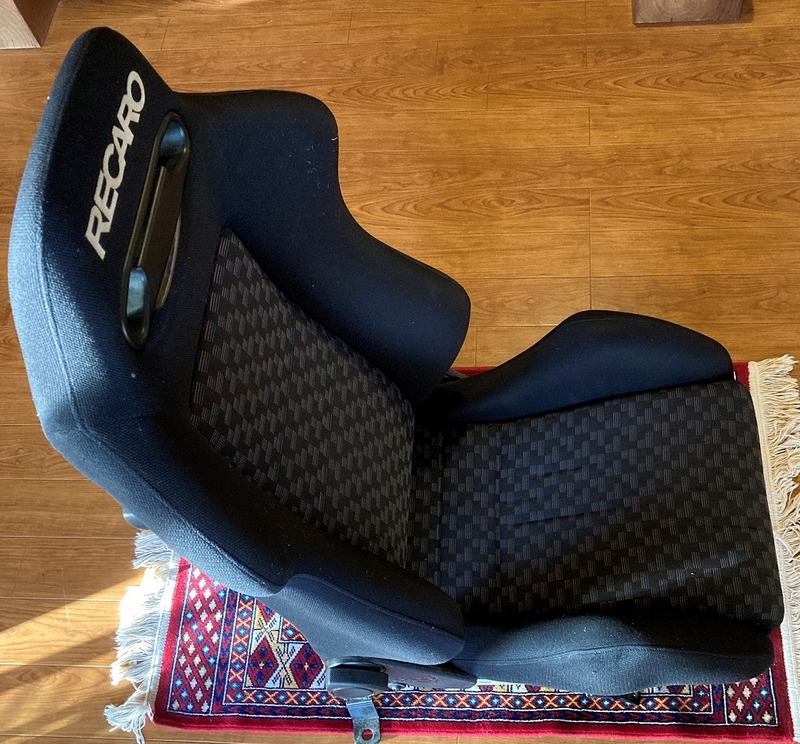 RECARO レカロ シート 1脚 黒　jzx100用レール付き　チェイサー　マークⅡ　クレスタ