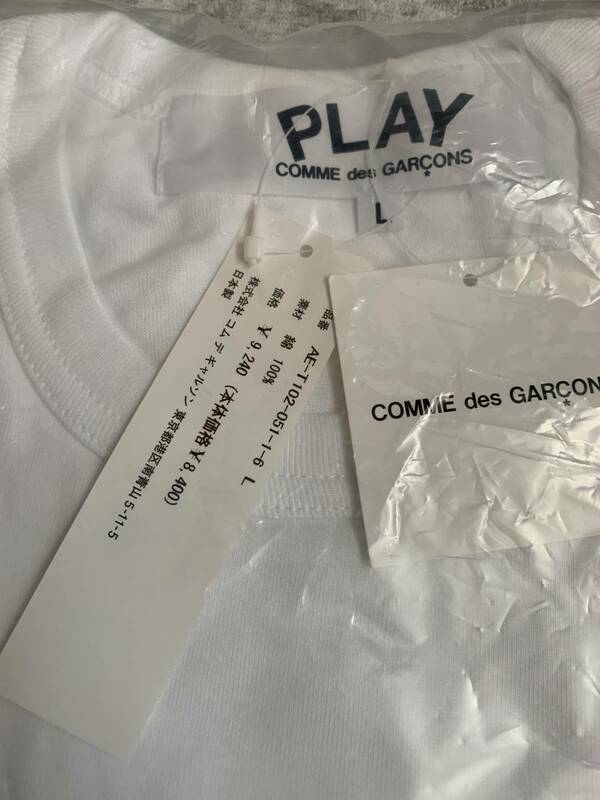 コムデギャルソン　PLAY×CdG ダブルネームＴshirt