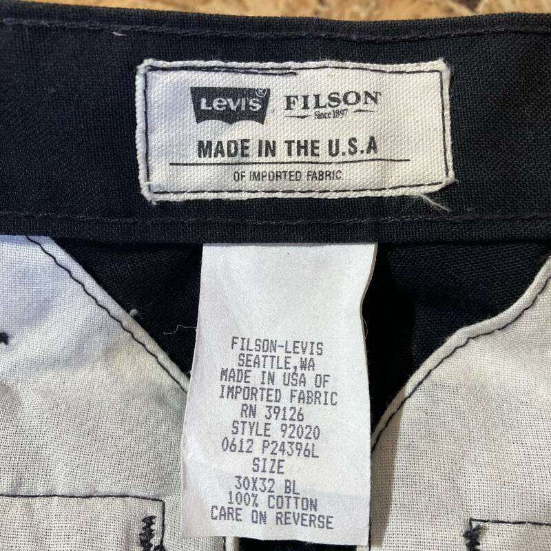 FILSON LEVIS MADE IN USA STYLE 92020 30 × 32 チノパン コラボ 別注 限定 リーバイス