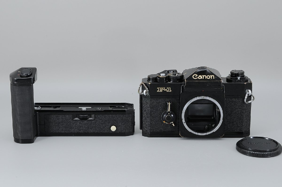 ◆やや難あり◆キャノン Canon F-1 後期型 アイレベル ボディ + POWER WINDER F #12520