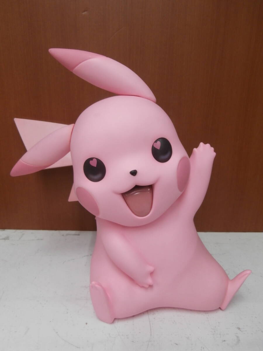 ★ピカチュウ 等身大 1/1 スケール フィギュア ピンク 帽子/替え耳パーツ付き★(検)ぬいぐるみ ポケモン ポケットモンスター カード