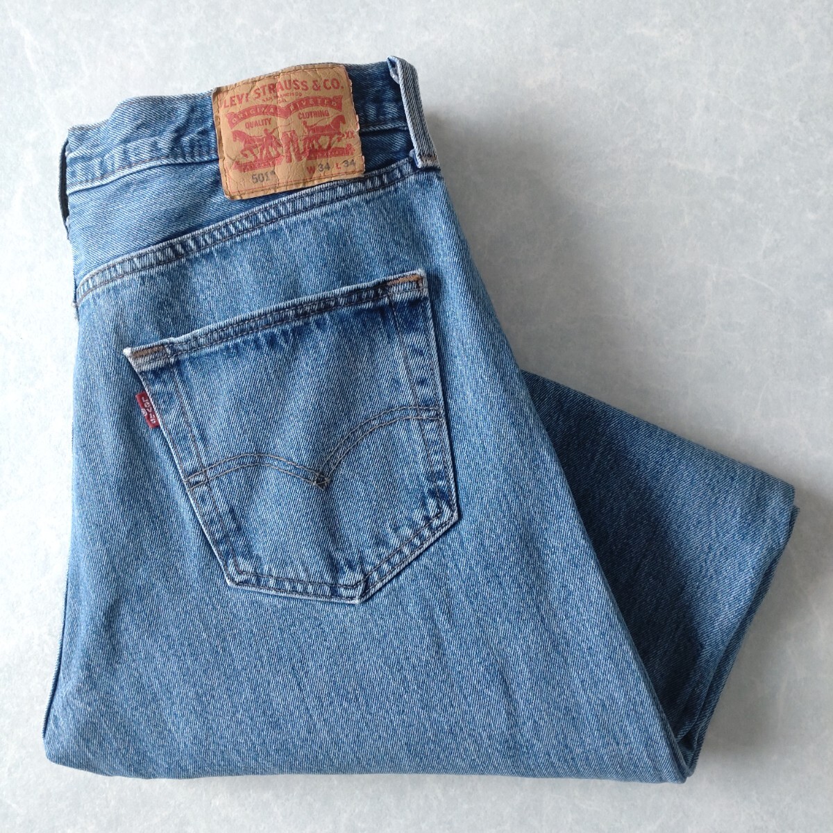 ■古着 Levi's リーバイス 501ジーンズ デニムパンツ STRAIGHT FIT 19年製 実寸W34L30【L5593】