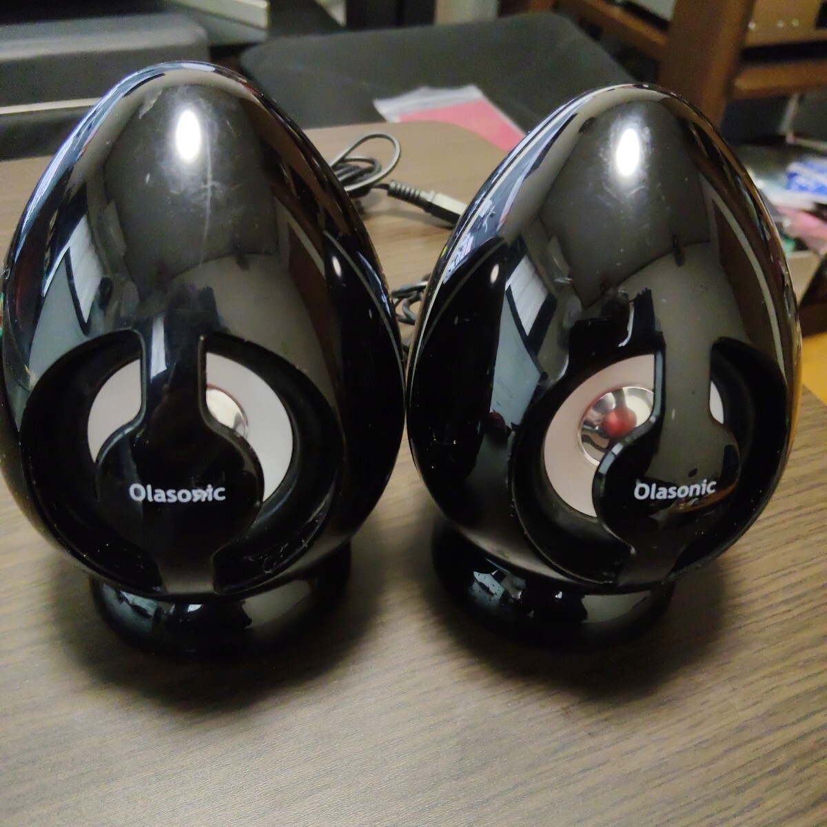 Olasonic TW-D5TV / TV用スピーカー 動作確認 ノーブルブラック ACTIVE SPEAKER SYSTEM 東和電子