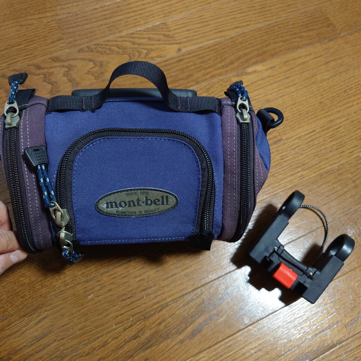 mont-bell × KLICKfix フロントバッグ　モンベル　クリックフィックス 幅約25cm 高さ約15cm 奥行き約15cm 自転車 フロントバッグ