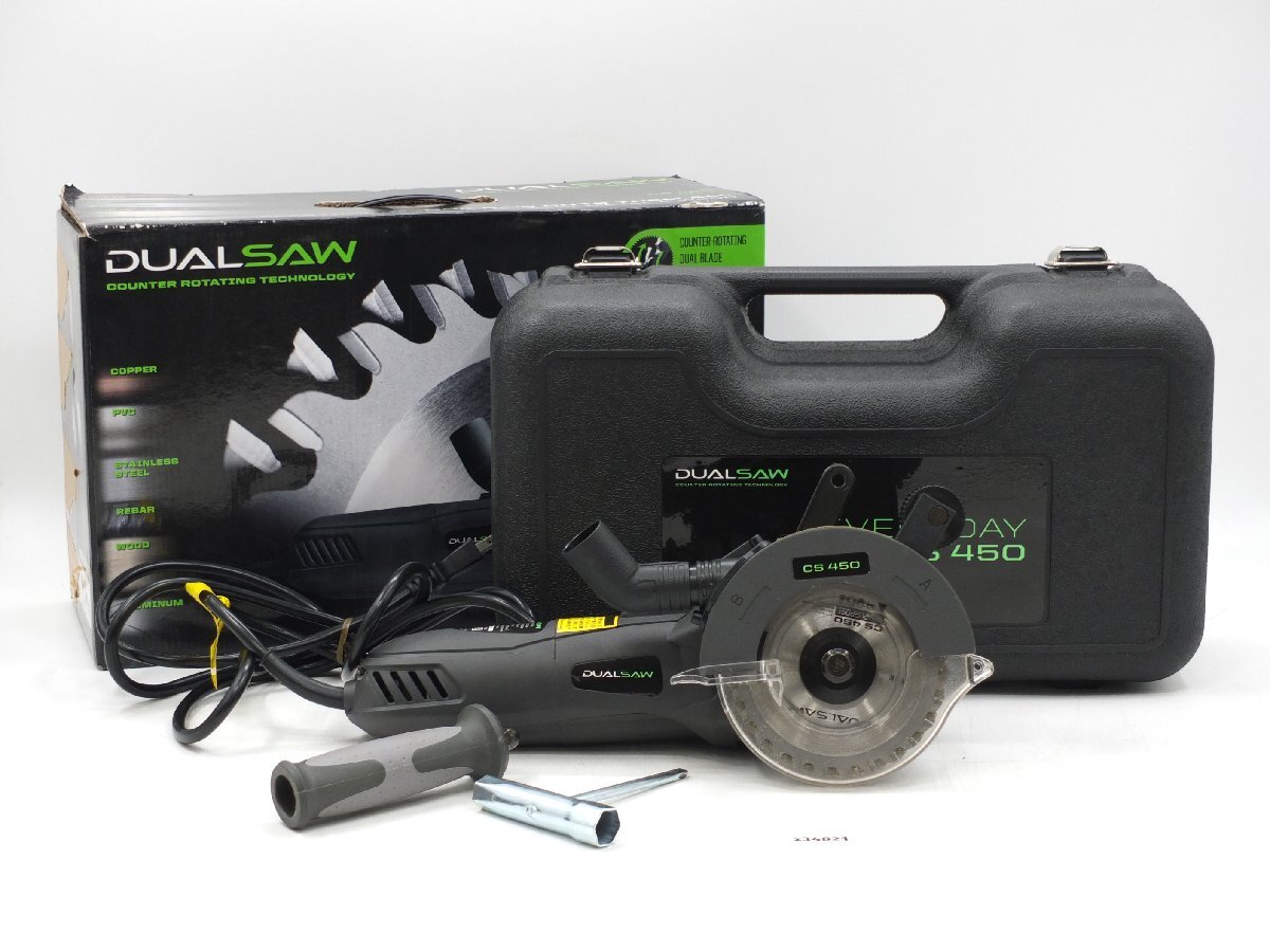 【z34821】DUALSAW デュアルソー CS450 電動工具 電動工具 切断機 通電確認済み 箱付き 格安スタート