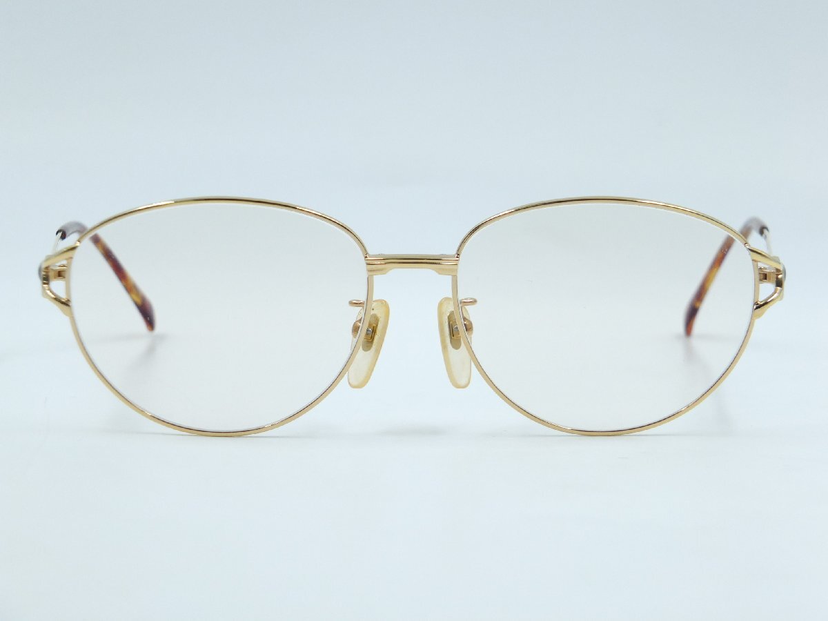 【z34781】CELINE セリーヌ CL-6560B 54口15-135 Col 1A サングラス 眼鏡 ゴールド 金具 格安スタート