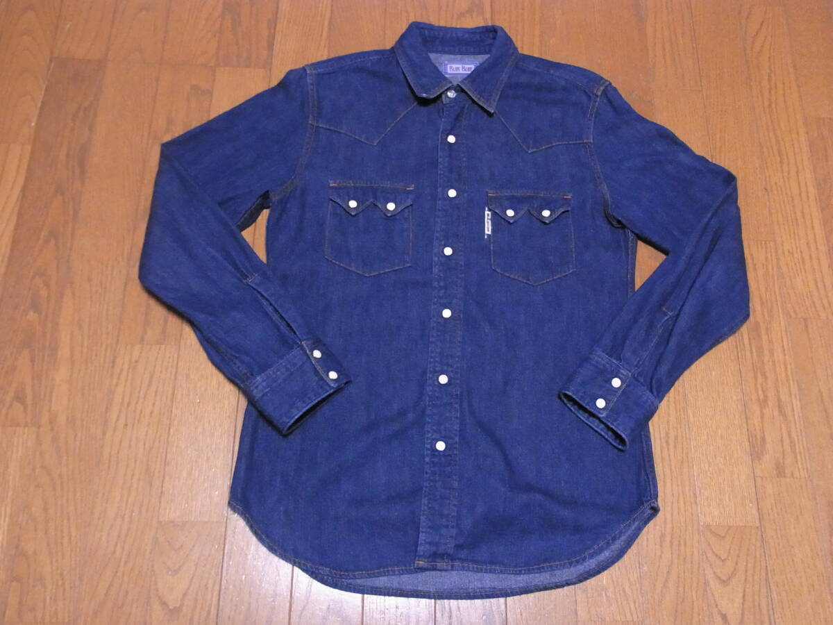 262-16/良品/ハリウッドランチマーケット/BLUE BLUE/ブルーブルー/デニムウエスタンシャツ/デニムシャツ/2/M
