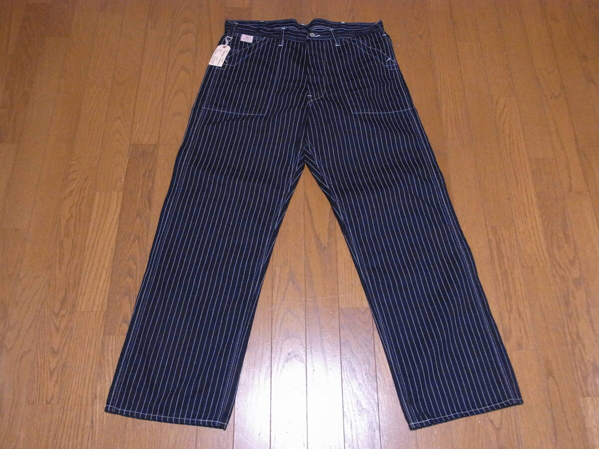 262-58/新品/未使用/SUGAR CANE/シュガーケーン/SC40786/ウォバッシュストライプ/シンチバック/ワークパンツ/W36
